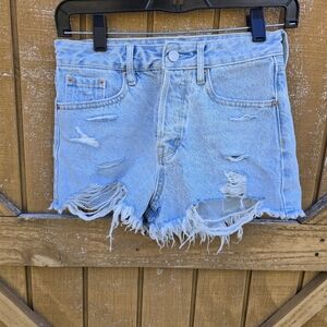 Pacific Sunwear High Rise Festival Jean Shorts
